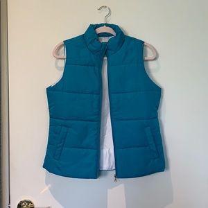 Blue Sleeveless Puffy Vest